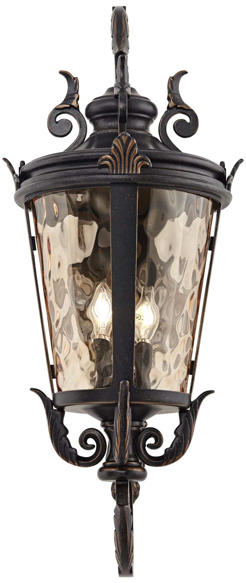 Franklin Iron Works Casa Marseille 31" Large Bronze Outdoor Wall Light in scene