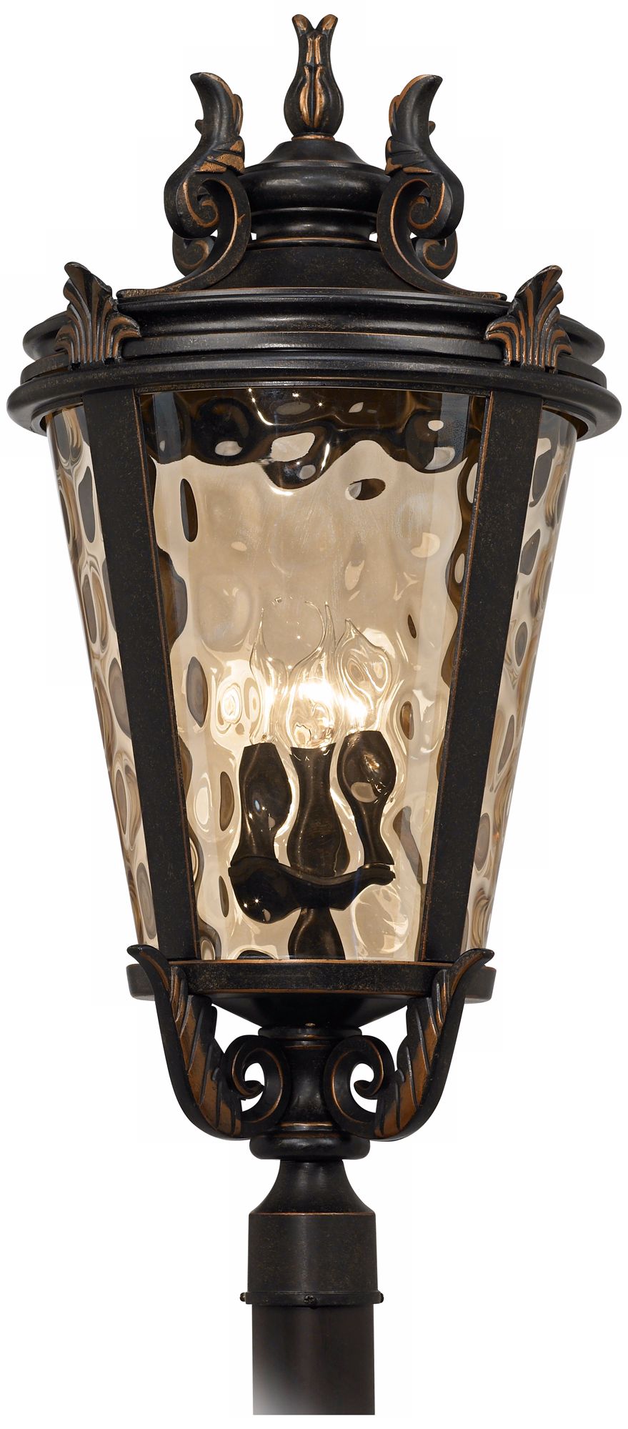 Image 2 Franklin Iron Works Casa Marseille 33 1/2"H Bronze Outdoor Post Light