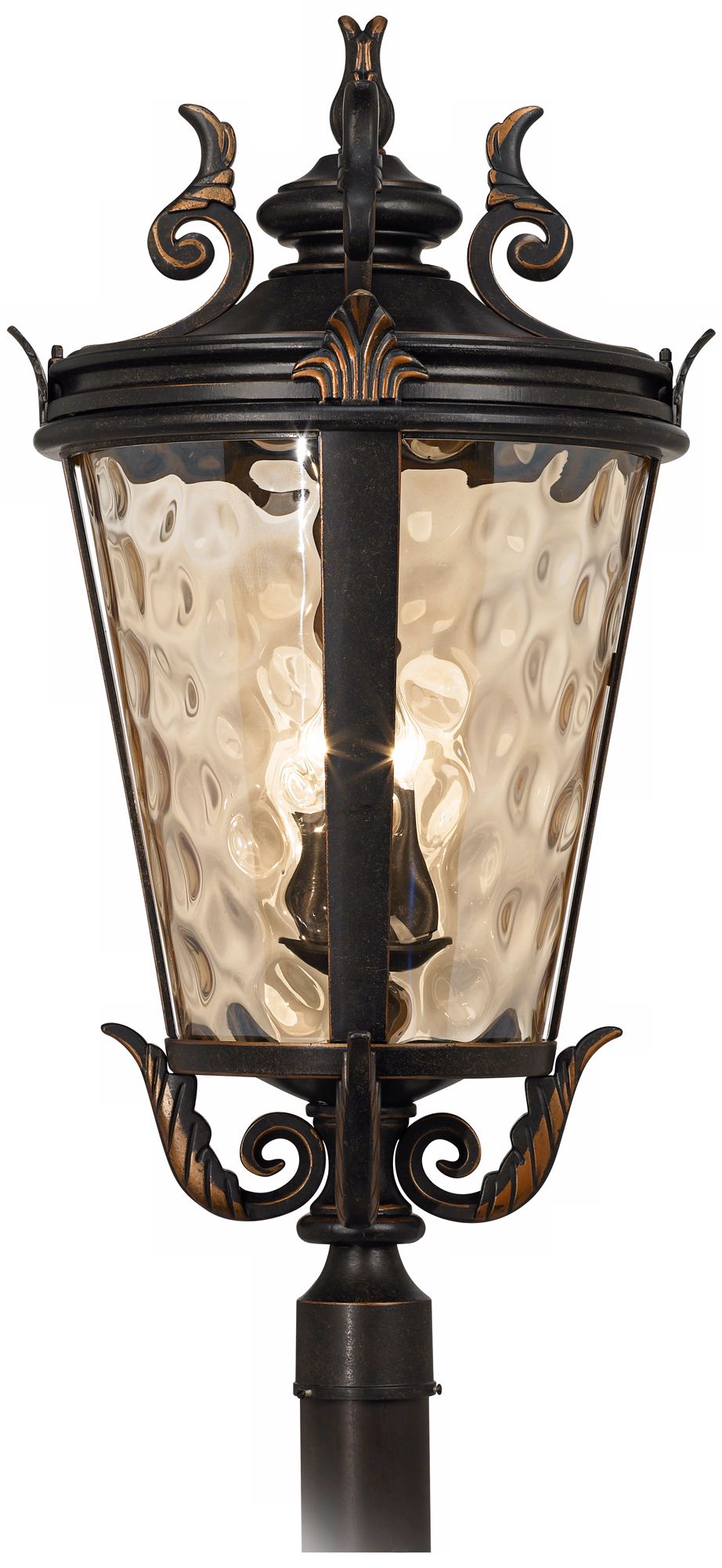 Image 3 Franklin Iron Works Casa Marseille 33 1/2"H Bronze Outdoor Post Light more views