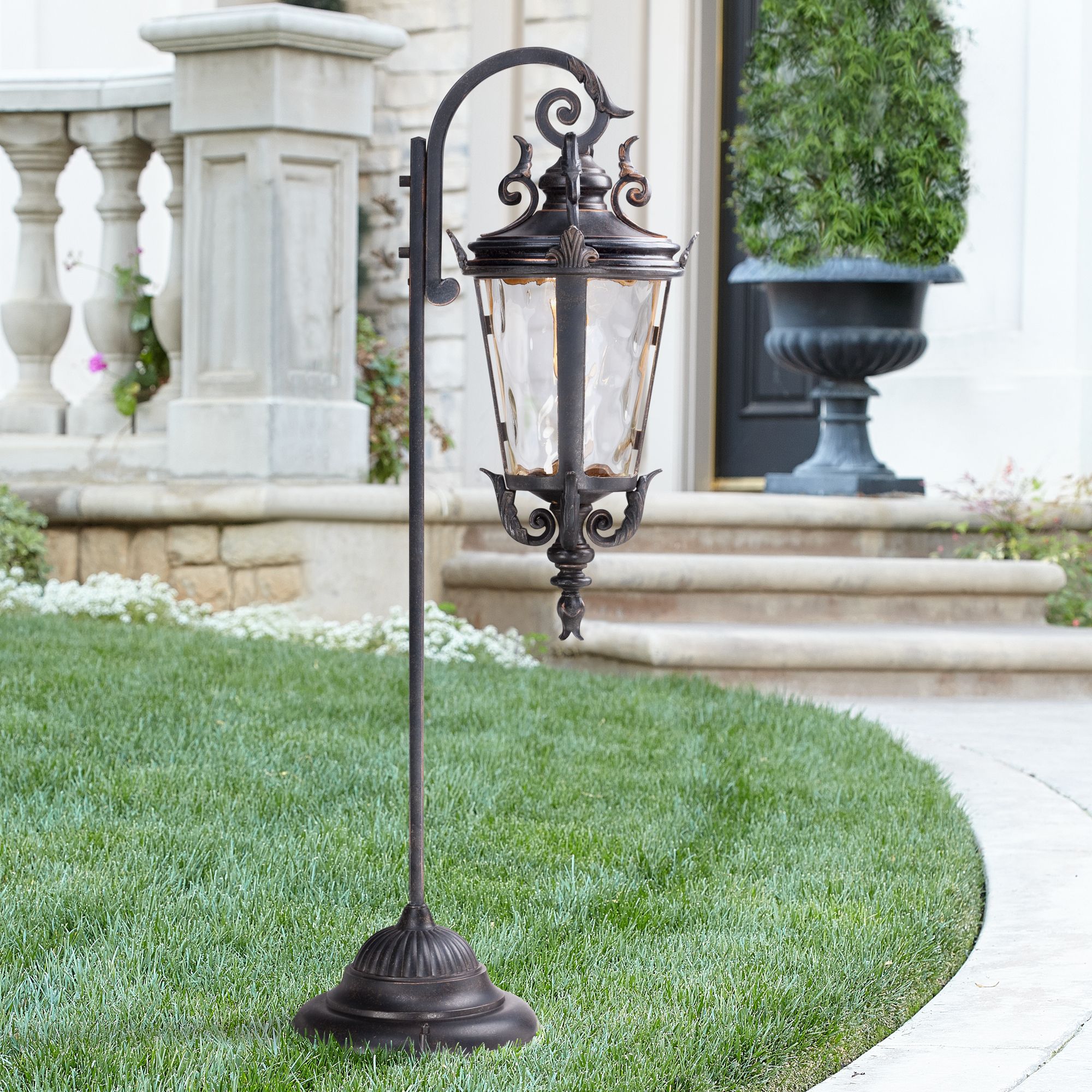 Image 5 Franklin Iron Works Casa Marseille 35" Bronze LED Landscape Path Light more views