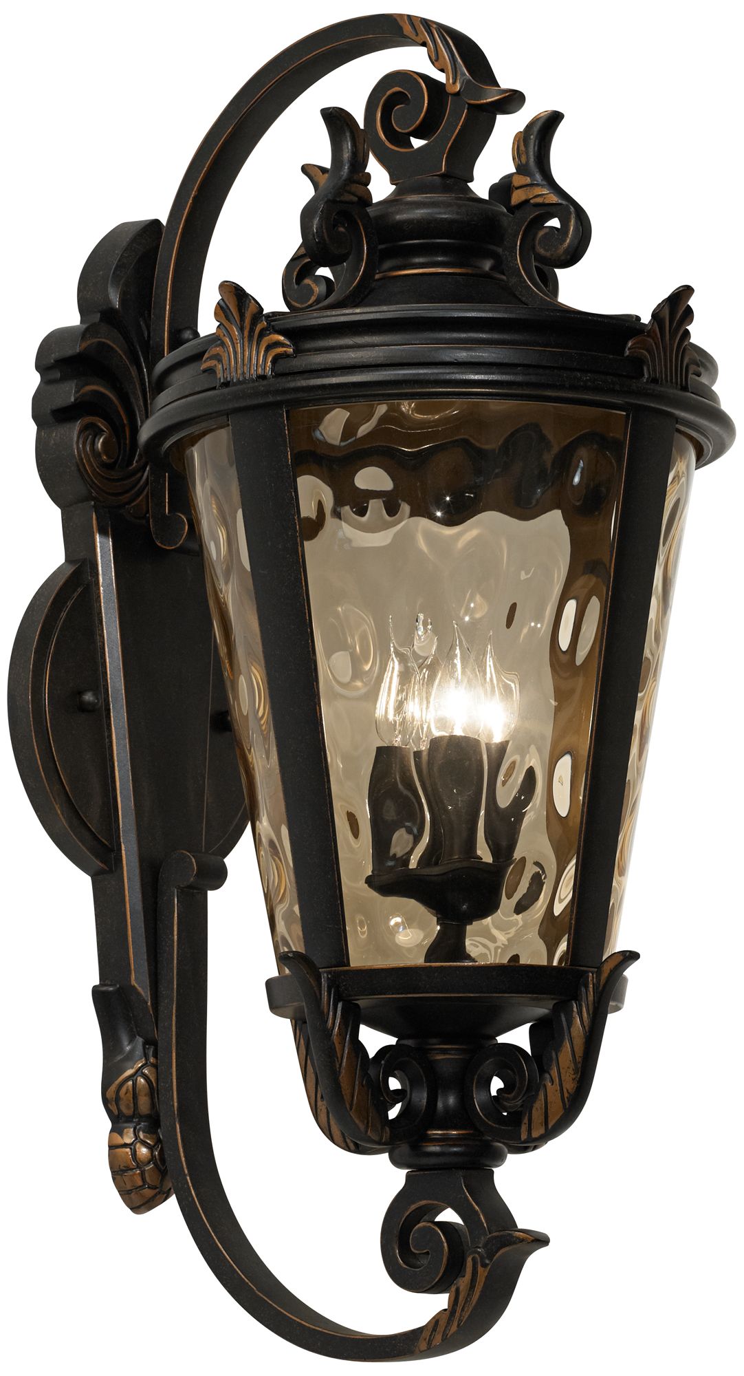 Franklin Iron Works Casa Marseille 36"H Scroll Arm Outdoor Wall Light