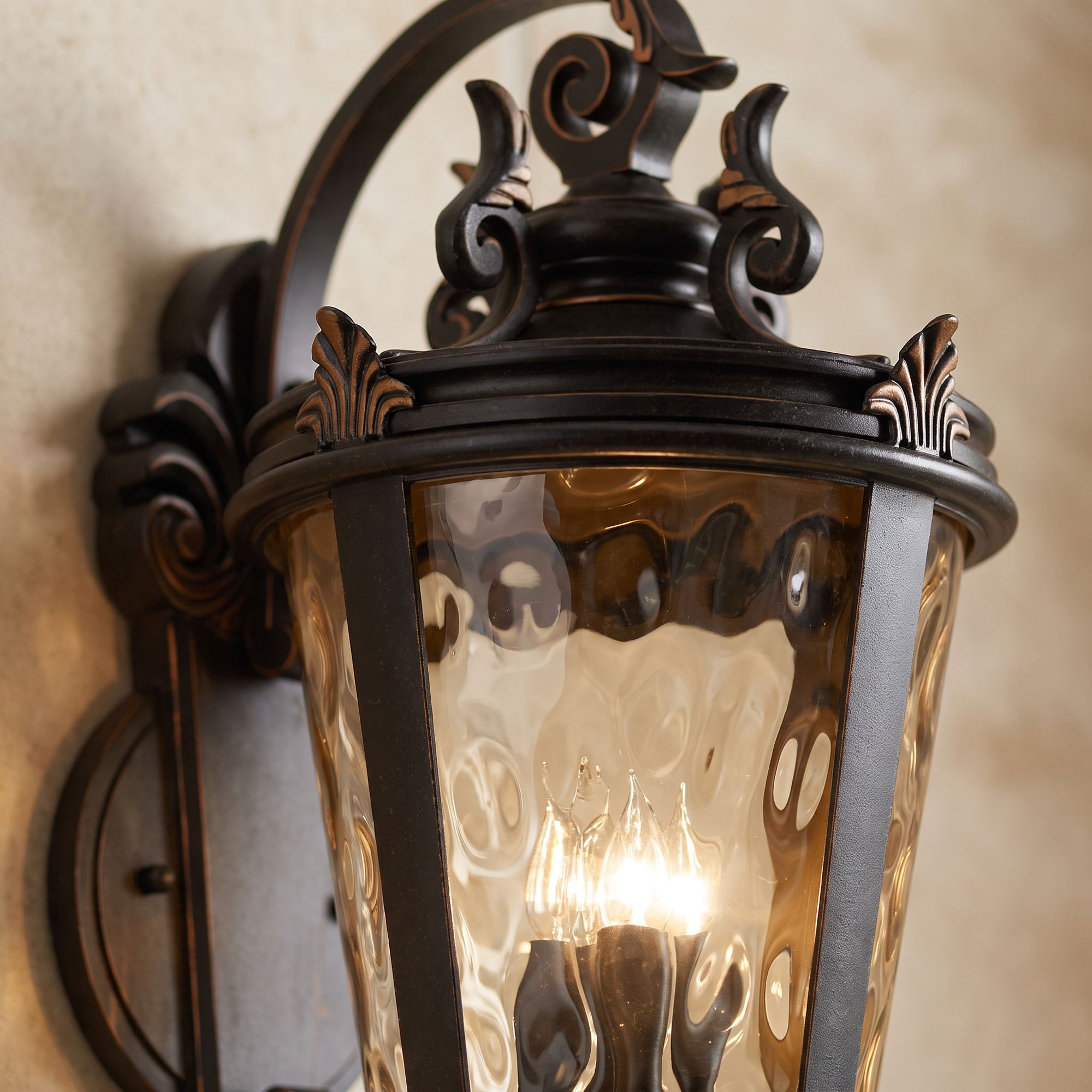 Image 4 Franklin Iron Works Casa Marseille 36"H Scroll Arm Outdoor Wall Light more views