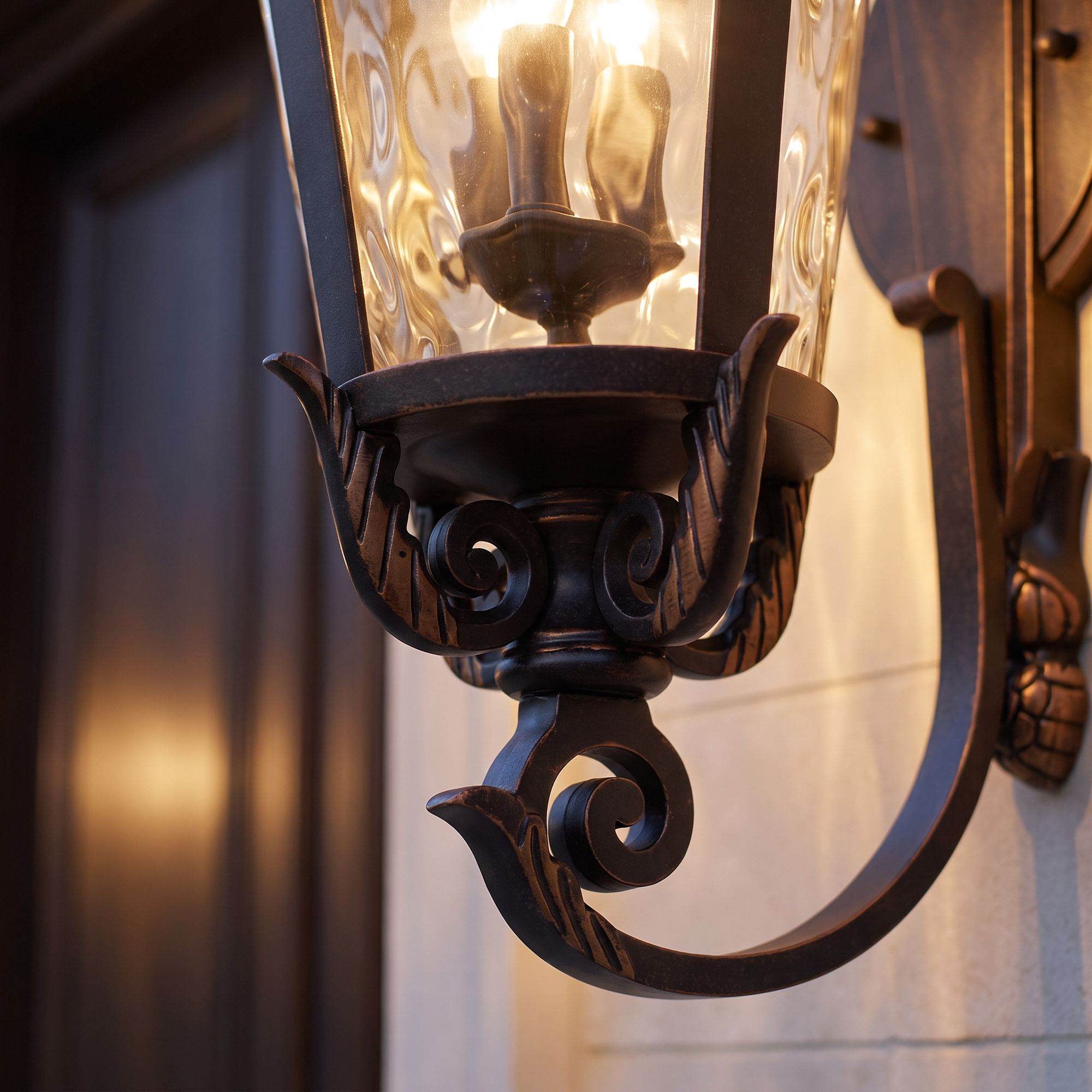 Image 5 Franklin Iron Works Casa Marseille 36"H Scroll Arm Outdoor Wall Light more views