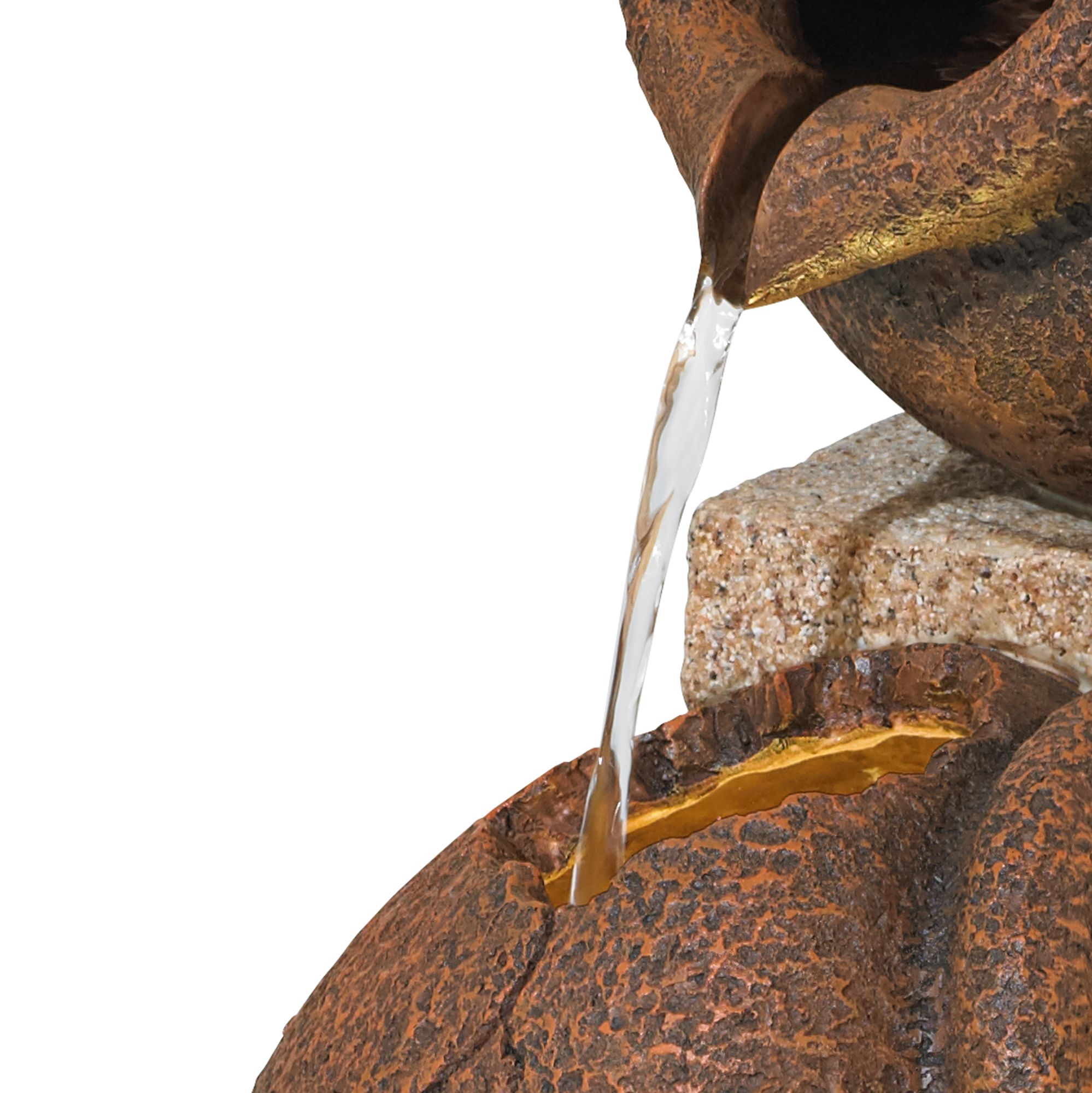 Image 3 Franklin Iron Works Cascading Jugs 30"H Indoor-Outdoor LED Fountain more views