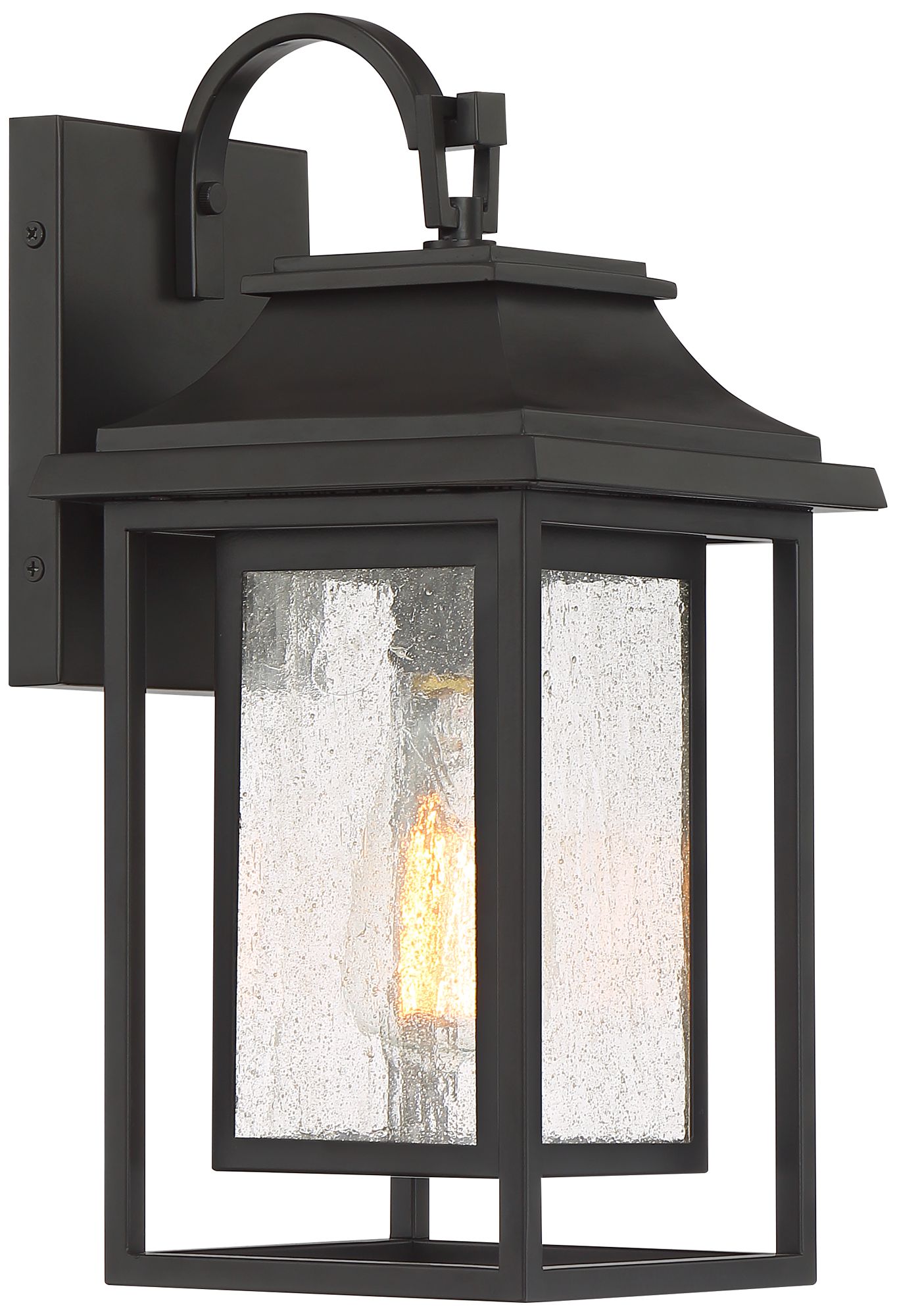 Image 5 Franklin Iron Works Cecile 15" Bronze Box Lantern Outdoor Wall Light more views