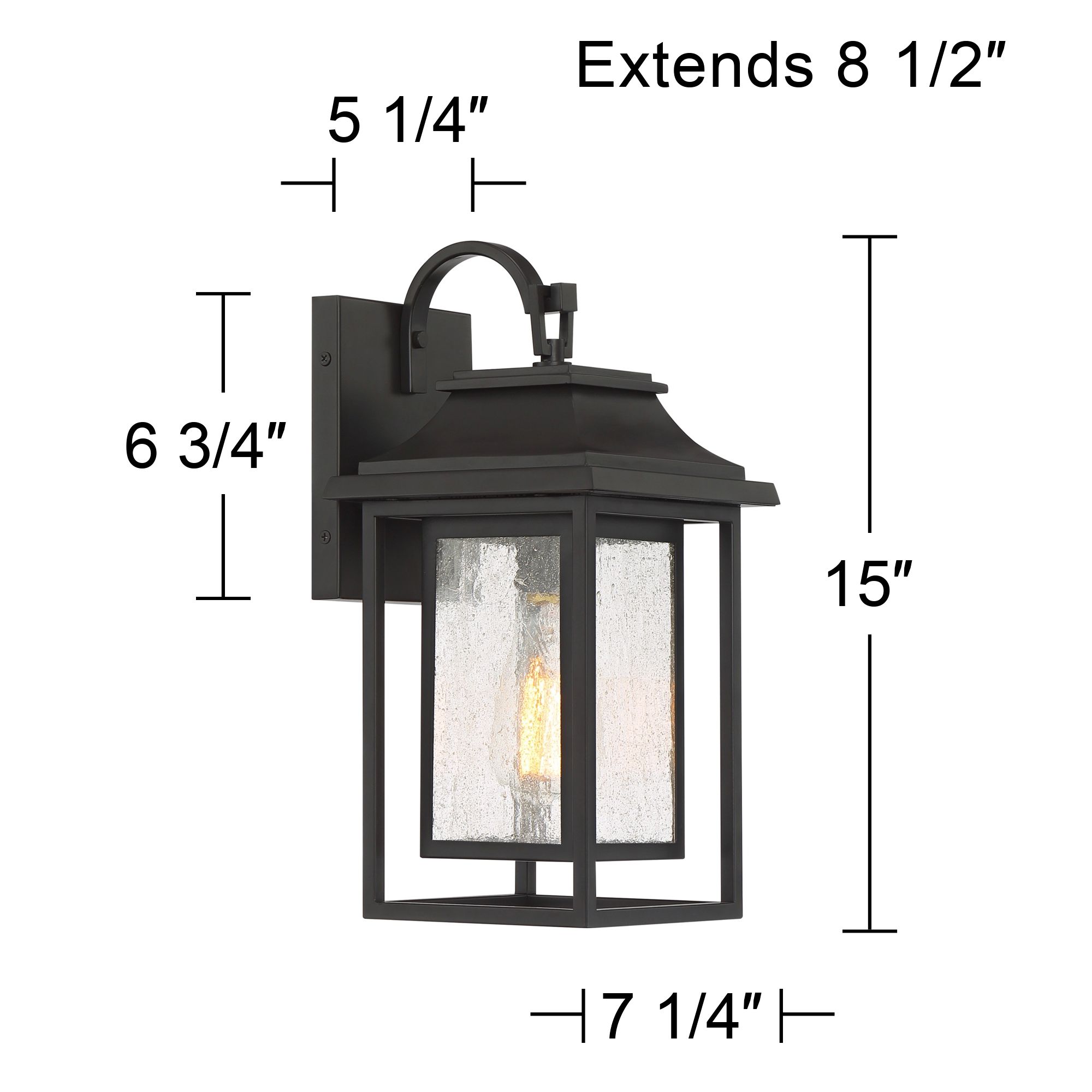 Image 7 Franklin Iron Works Cecile 15" Bronze Box Lantern Outdoor Wall Light more views