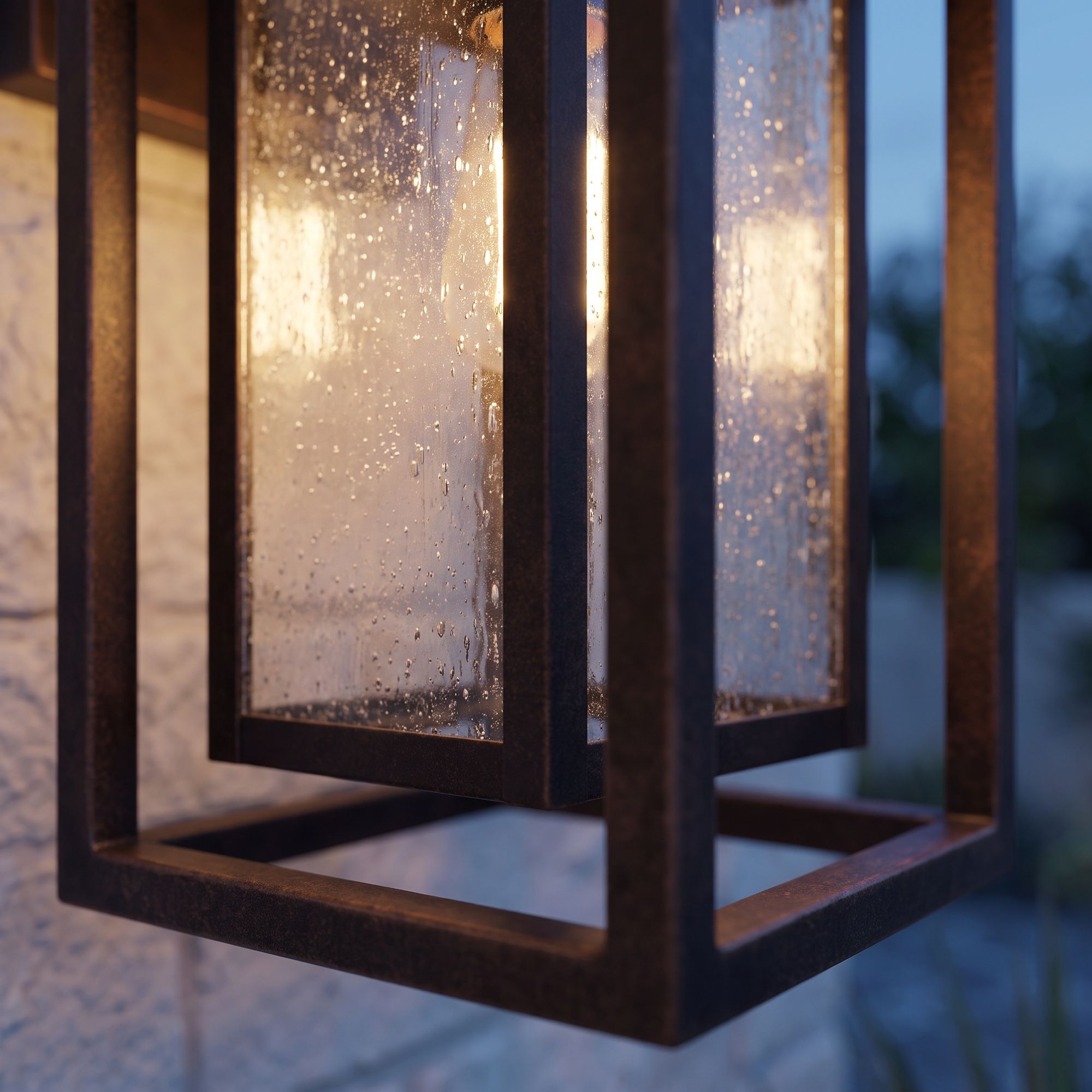 Image 4 Franklin Iron Works Cecile 21 1/4" Black Box Lantern Outdoor Wall Lt more views