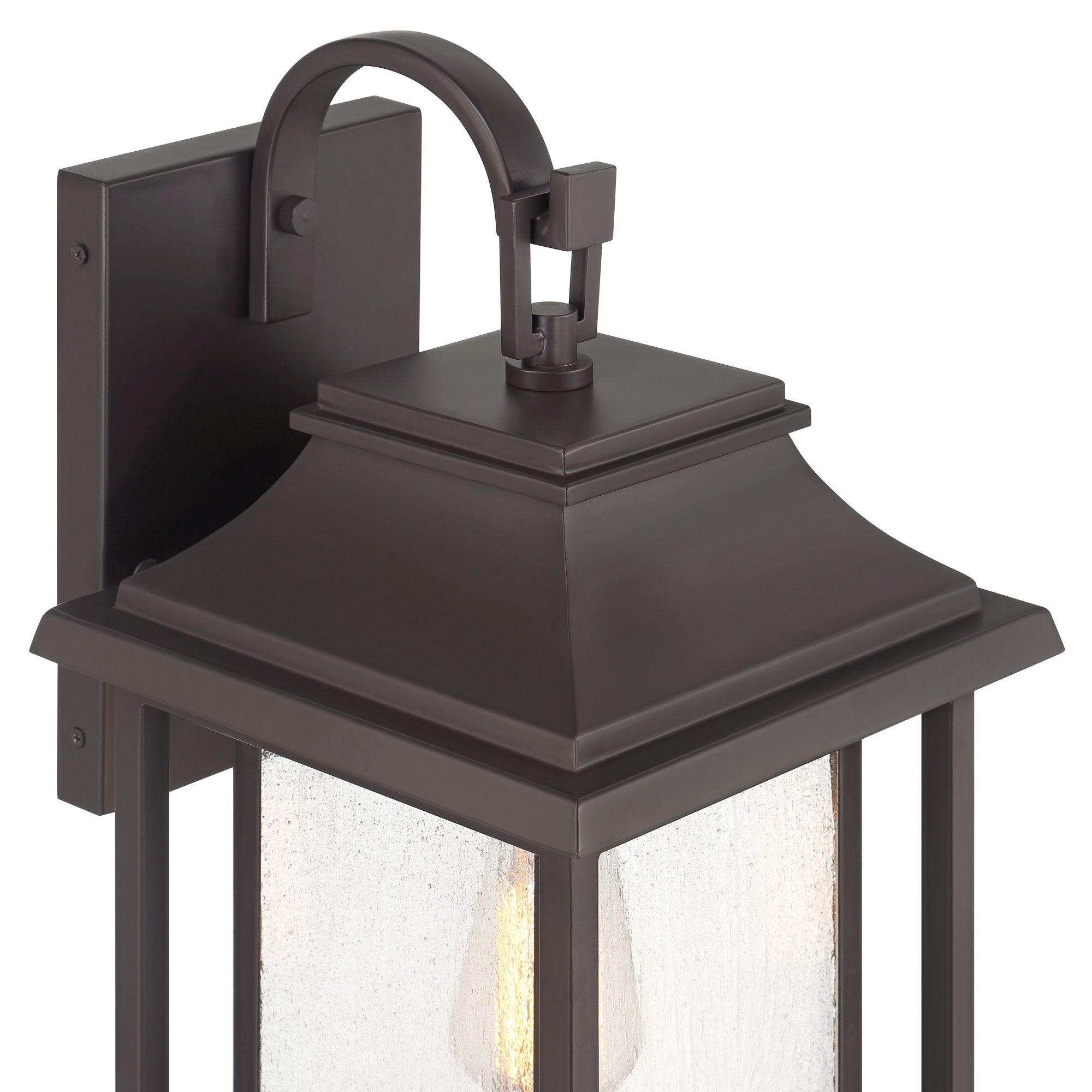 Image 3 Franklin Iron Works Cecile 21" Bronze Box Lantern Outdoor Wall Light more views