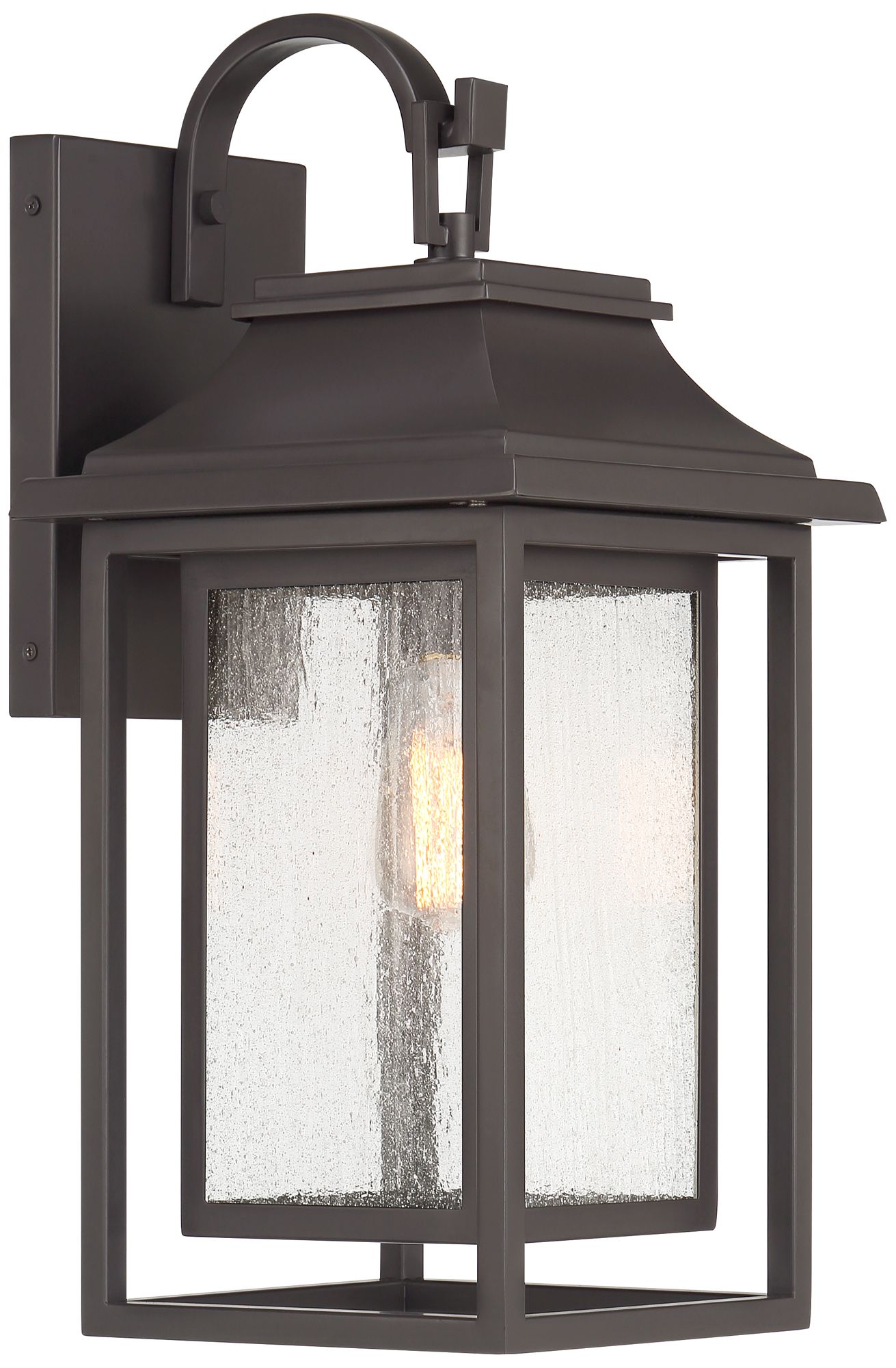 Image 6 Franklin Iron Works Cecile 21" Bronze Box Lantern Outdoor Wall Light more views