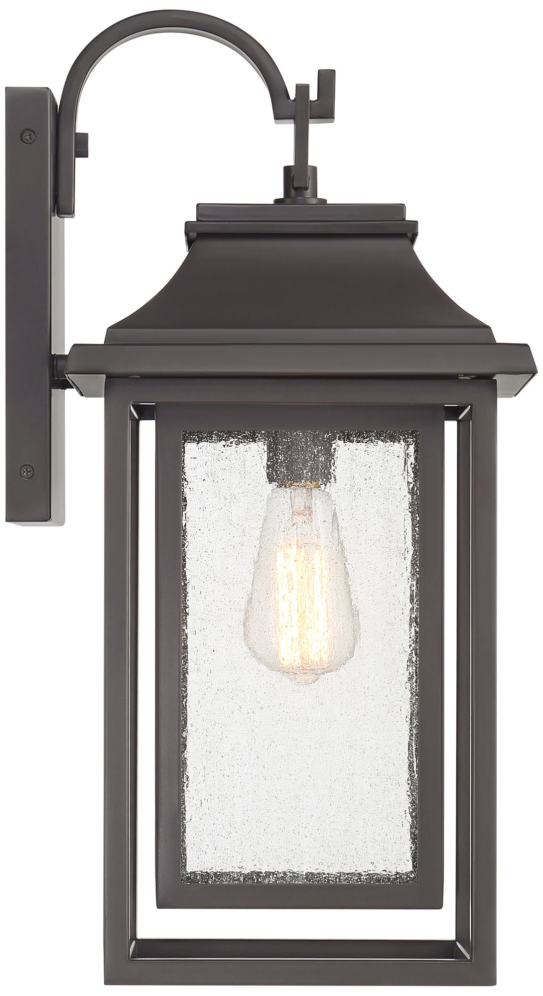 Image 7 Franklin Iron Works Cecile 21" Bronze Box Lantern Outdoor Wall Light more views