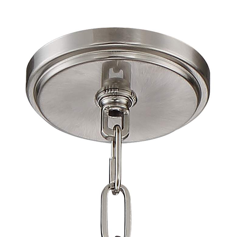 Image 5 Franklin Iron Works Charleston 16" Nickel 3-Light LED Pendant Light more views