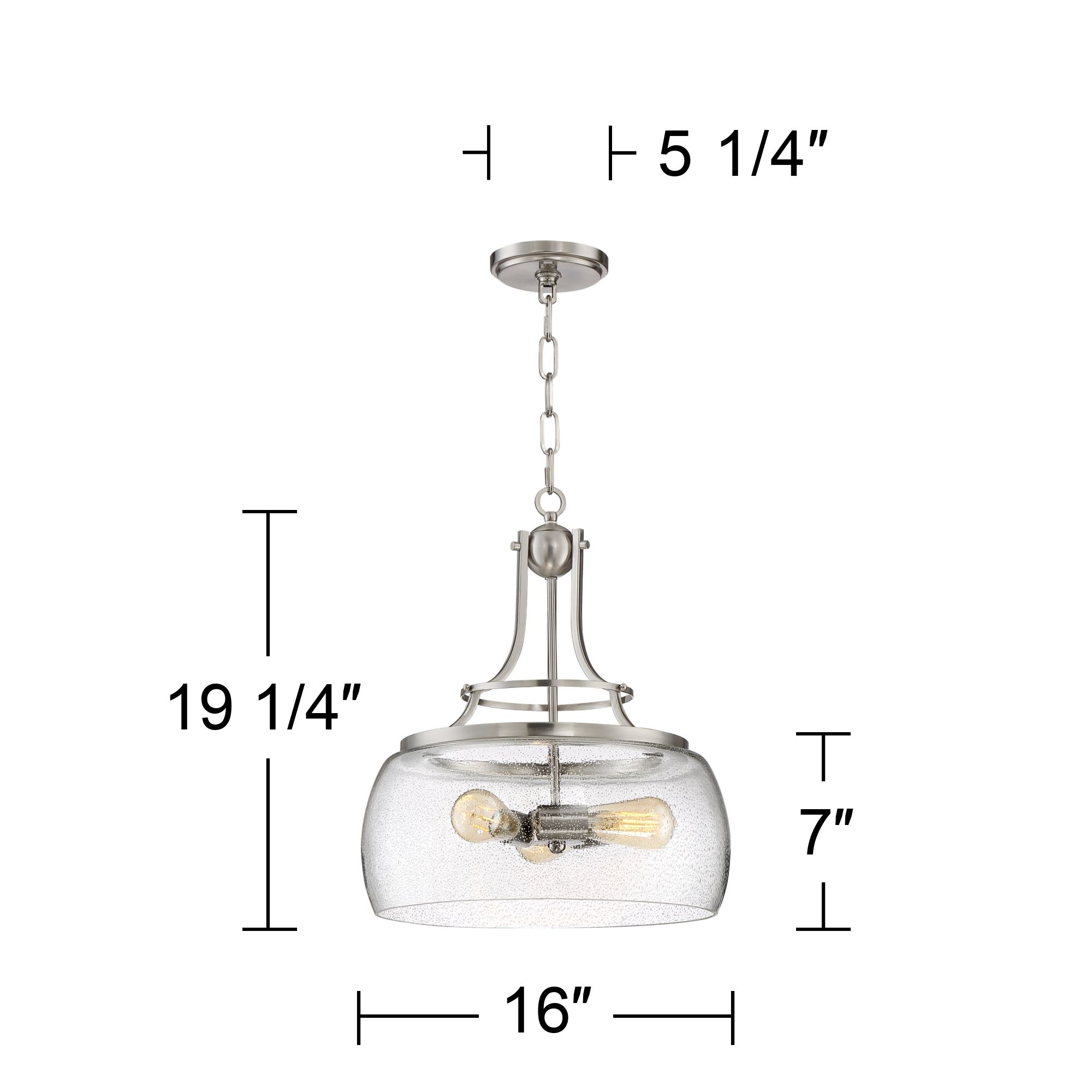 Watch A Video About the Franklin Iron Works Charleston Nickel 3 Light LED Pendant Light