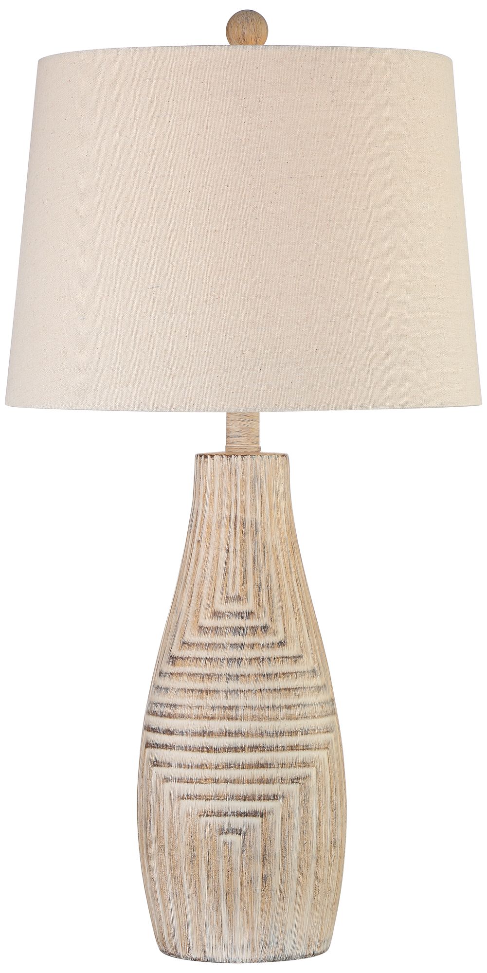 Image 2 Franklin Iron Works Chico 27" Light Beige Modern Rustic Table Lamp