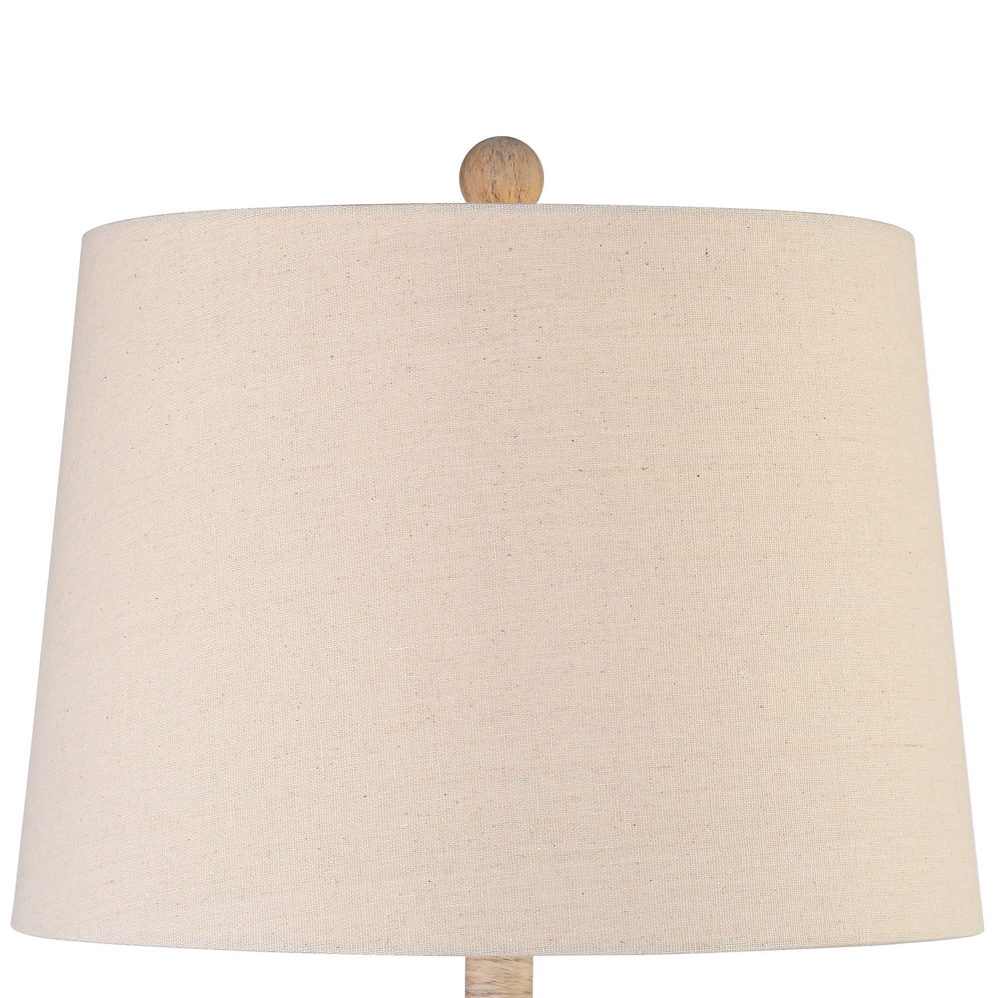 Image 3 Franklin Iron Works Chico 27" Light Beige Modern Rustic Table Lamp more views