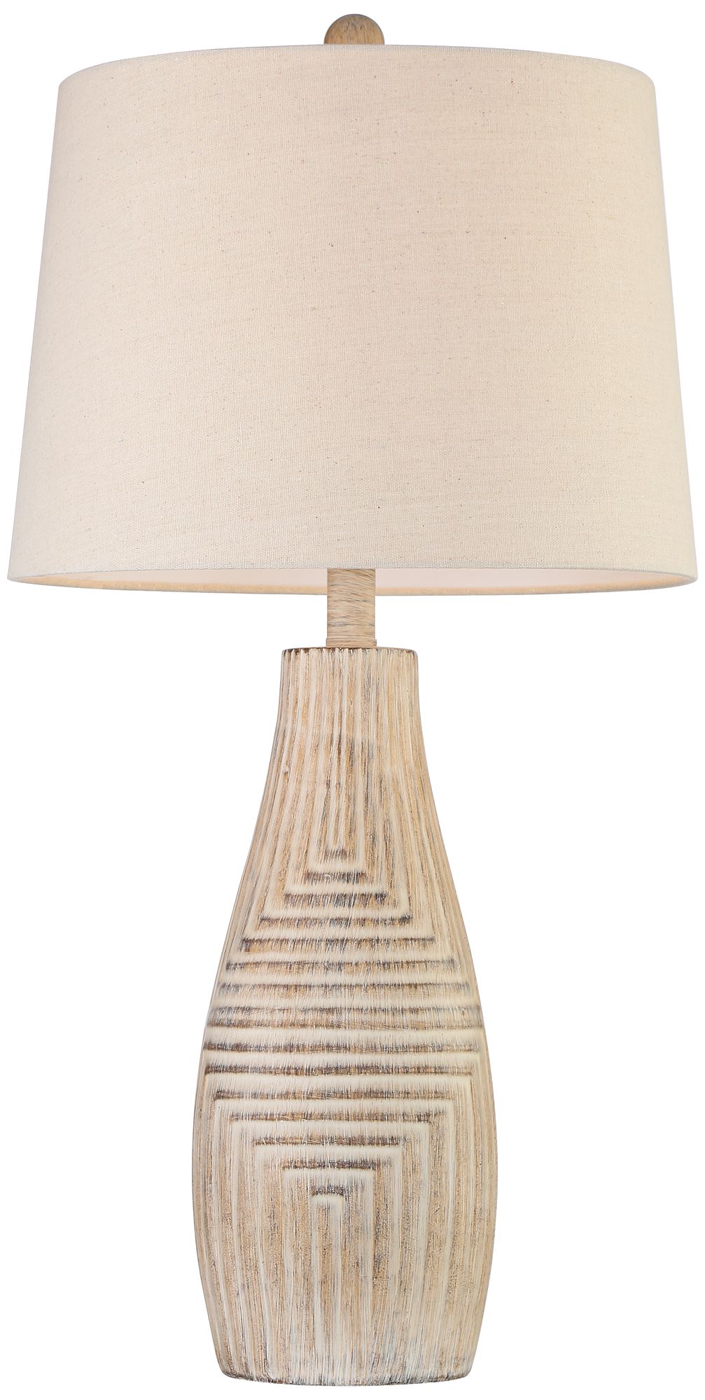 Image 7 Franklin Iron Works Chico 27" Light Beige Modern Rustic Table Lamp more views