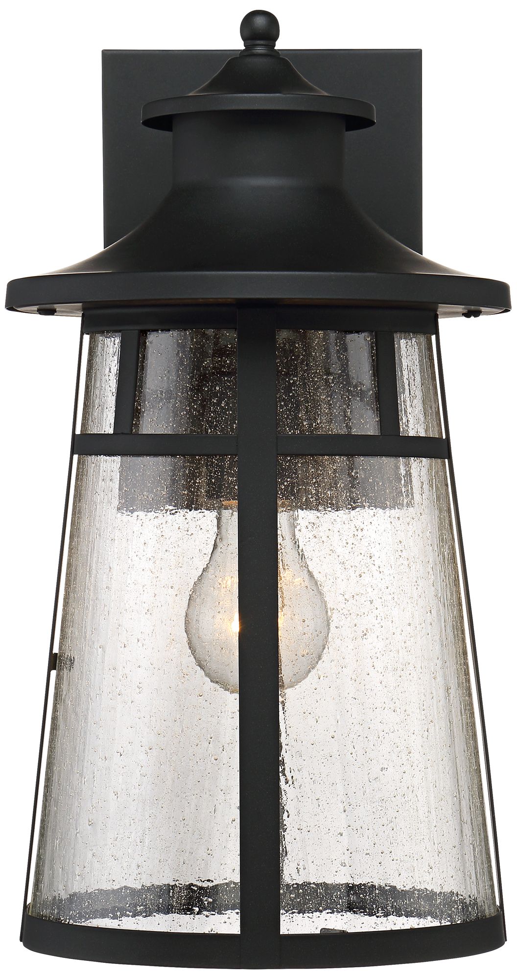 Image 6 Franklin Iron Works Clement 15" Black Outdoor Wall Lantern Lts Set/2 more views