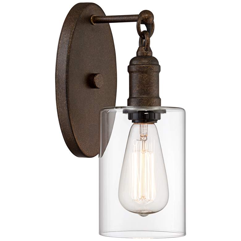 Image 6 Franklin Iron Works Cloverly 11 3/4" Bronze Downlight LED Wall Sconce more views