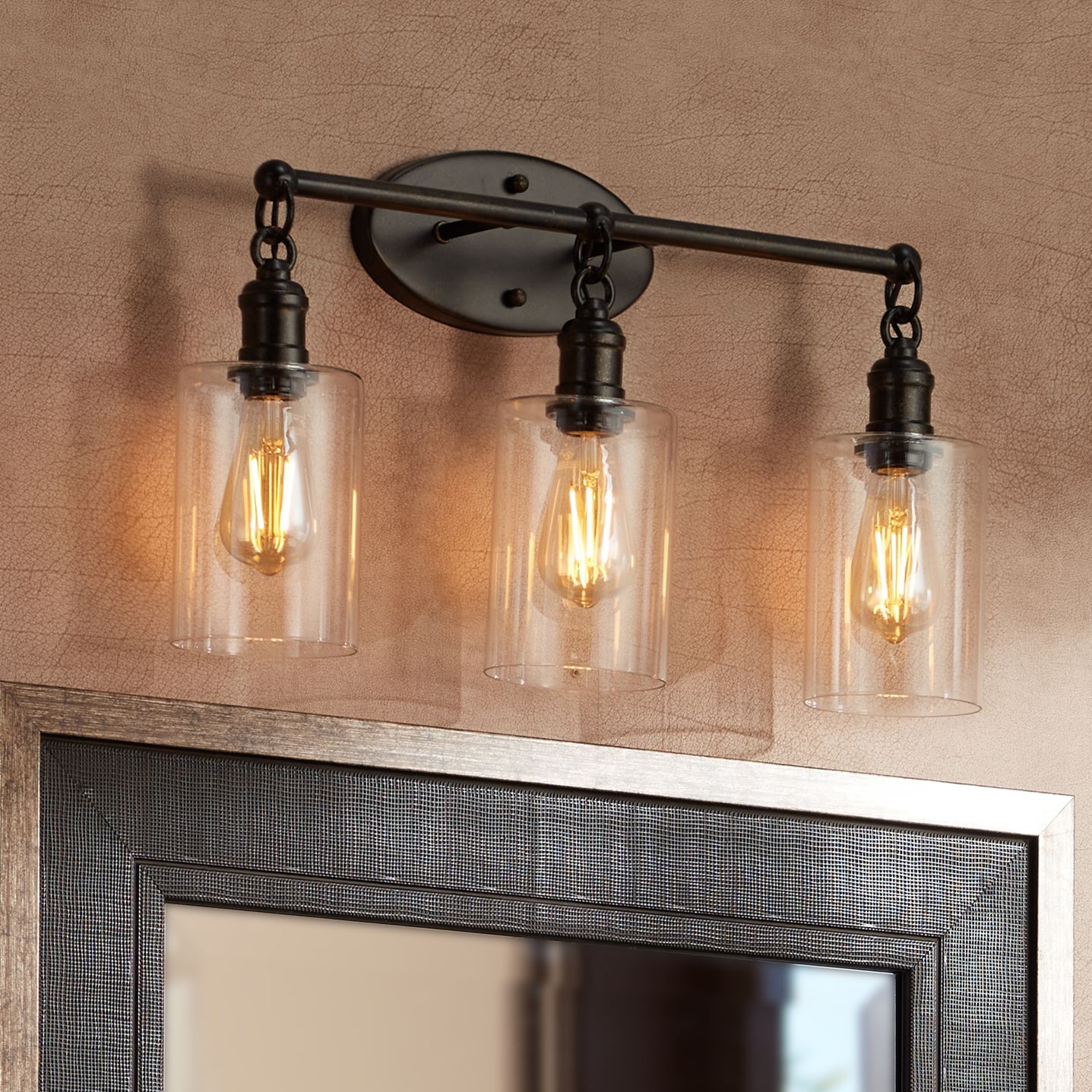 Country bathroom deals light fixtures