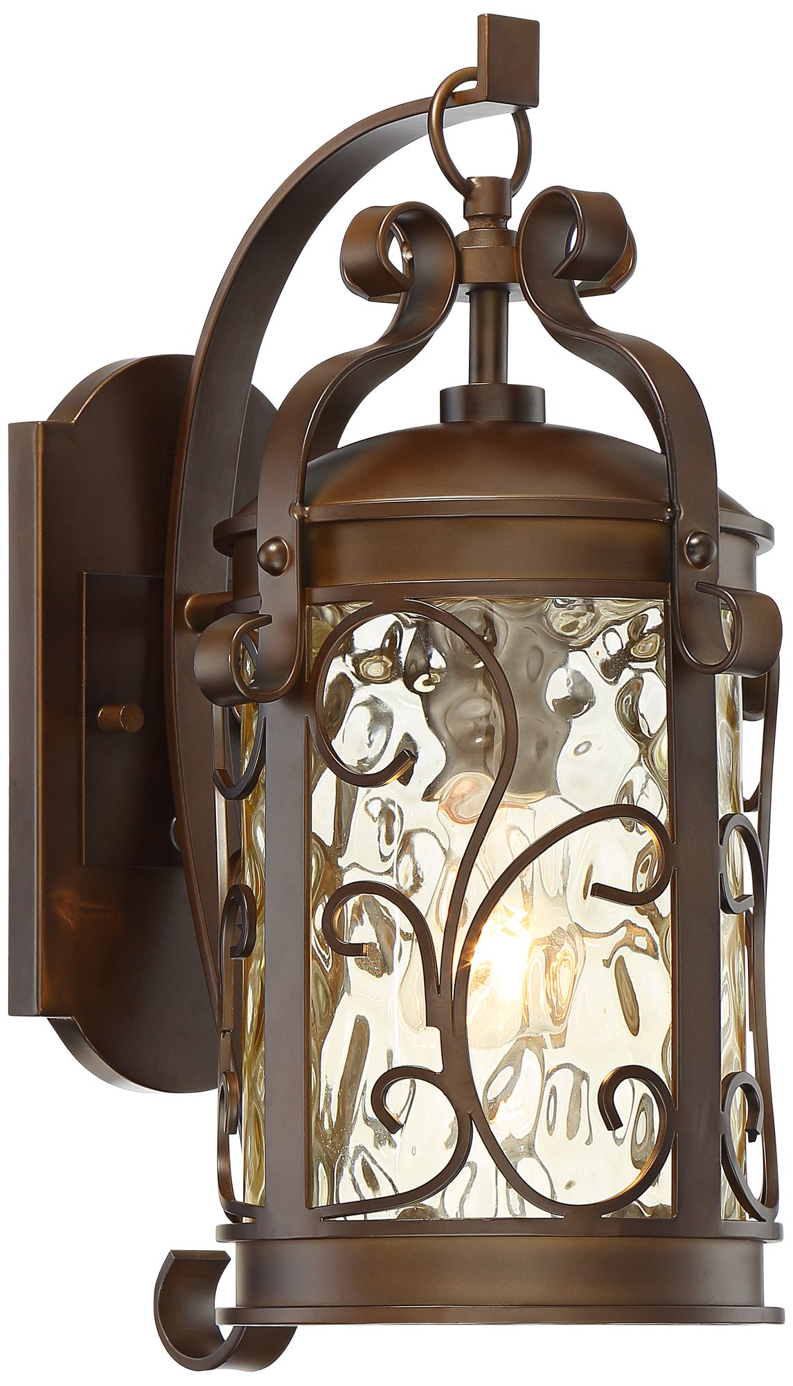 Image 2 Franklin Iron Works Conway 17 1/2" Bronze Scroll Outdoor Wall Light