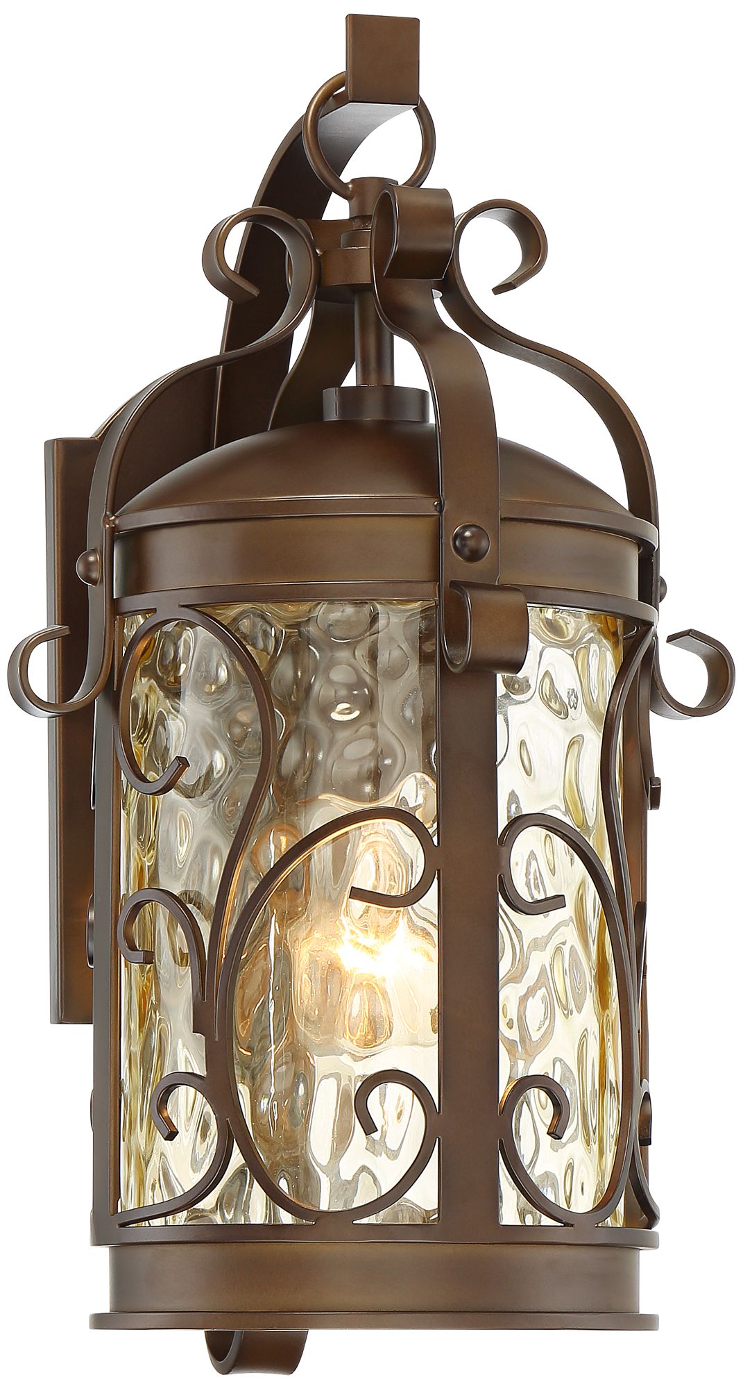 Image 6 Franklin Iron Works Conway 17 1/2" Bronze Scroll Outdoor Wall Light more views