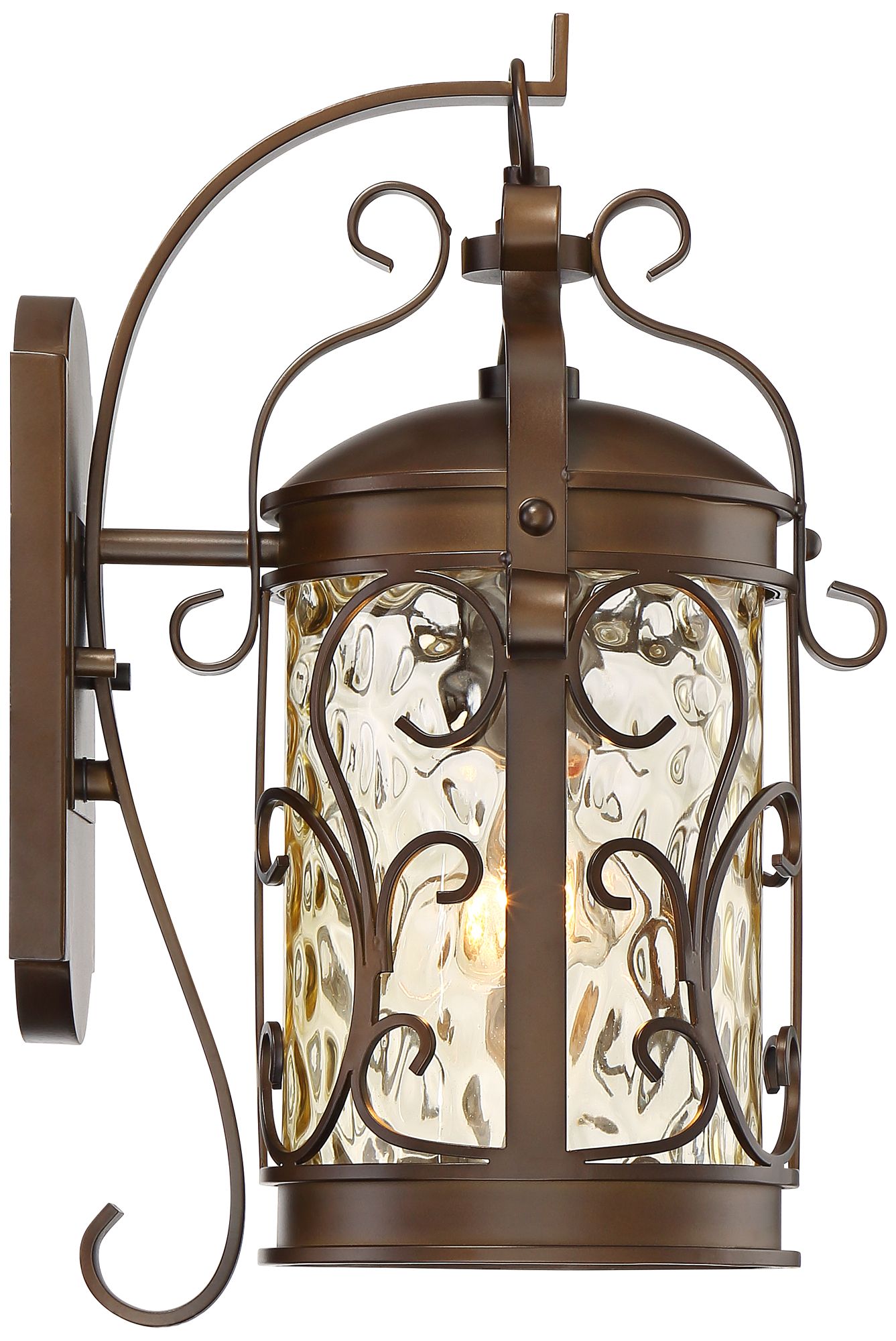 Image 7 Franklin Iron Works Conway 17 1/2" Bronze Scroll Outdoor Wall Light more views