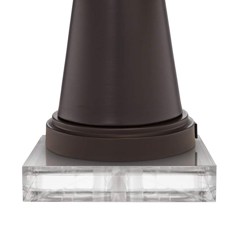Image 4 Franklin Iron Works Craig 24 1/2" Bronze USB Table Lamps with Risers more views
