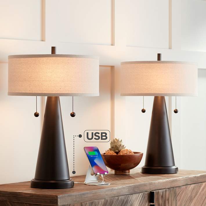 Porter Metal USB Table Lamp