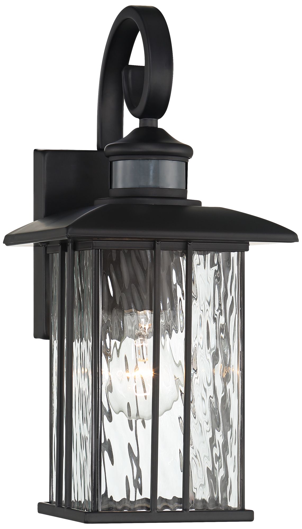 Image 3 Franklin Iron Works Deaver 15 1/2" Matte Black Motion Outdoor Lt