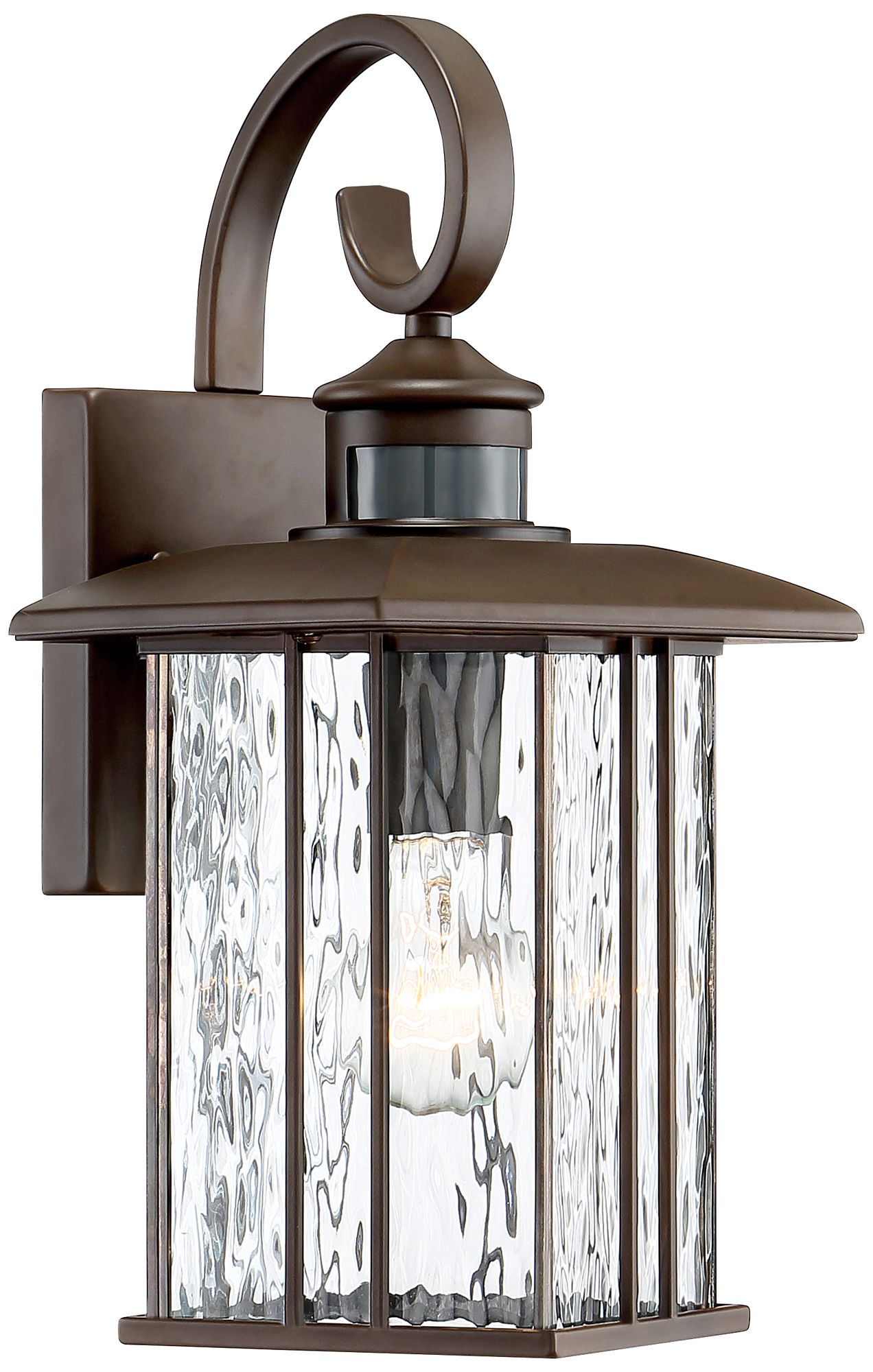 Franklin Iron Works Deaver 15 1/4" Bronze Motion Outdoor Wall Lt