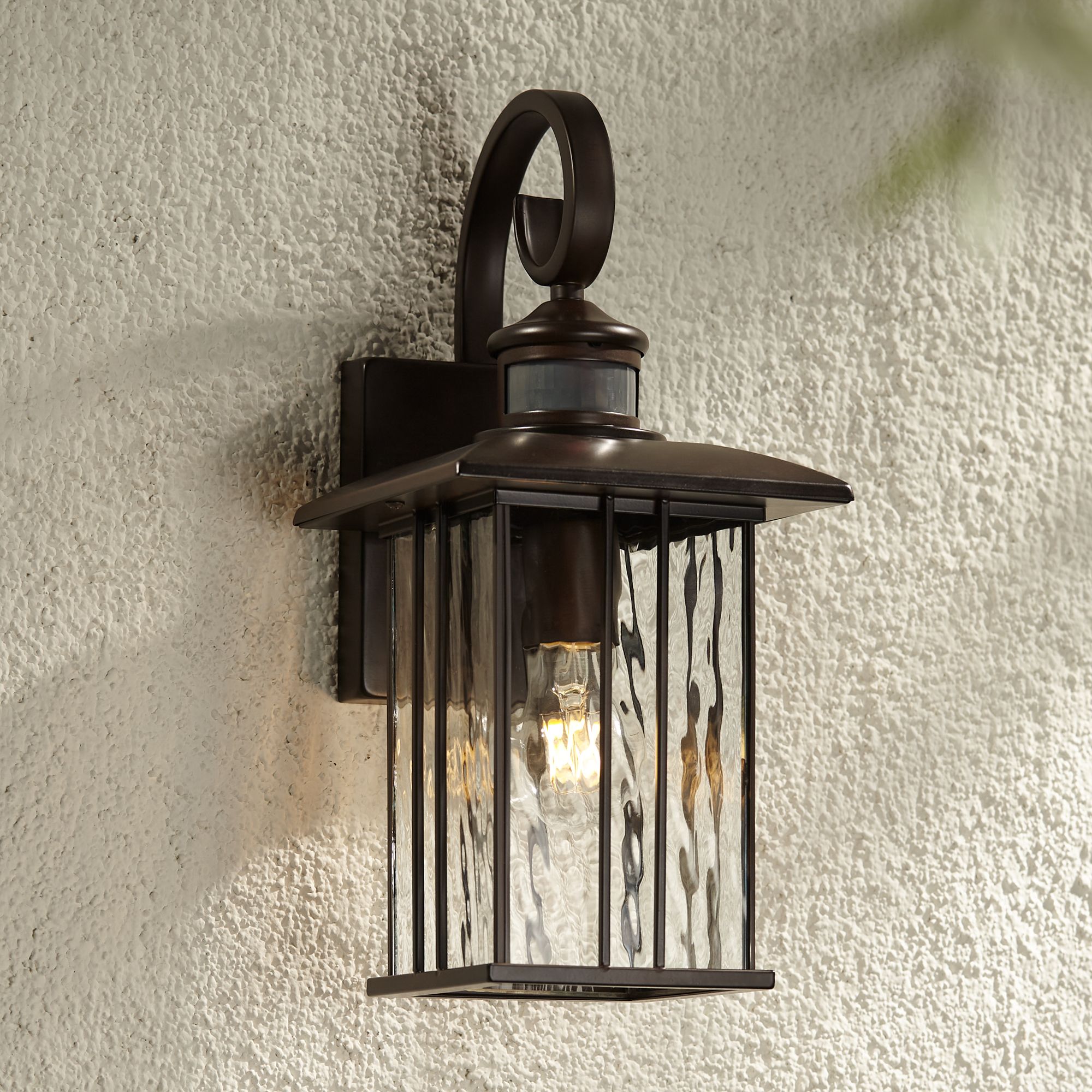Image 7 Franklin Iron Works Deaver 15 1/4" Bronze Motion Outdoor Wall Lt more views
