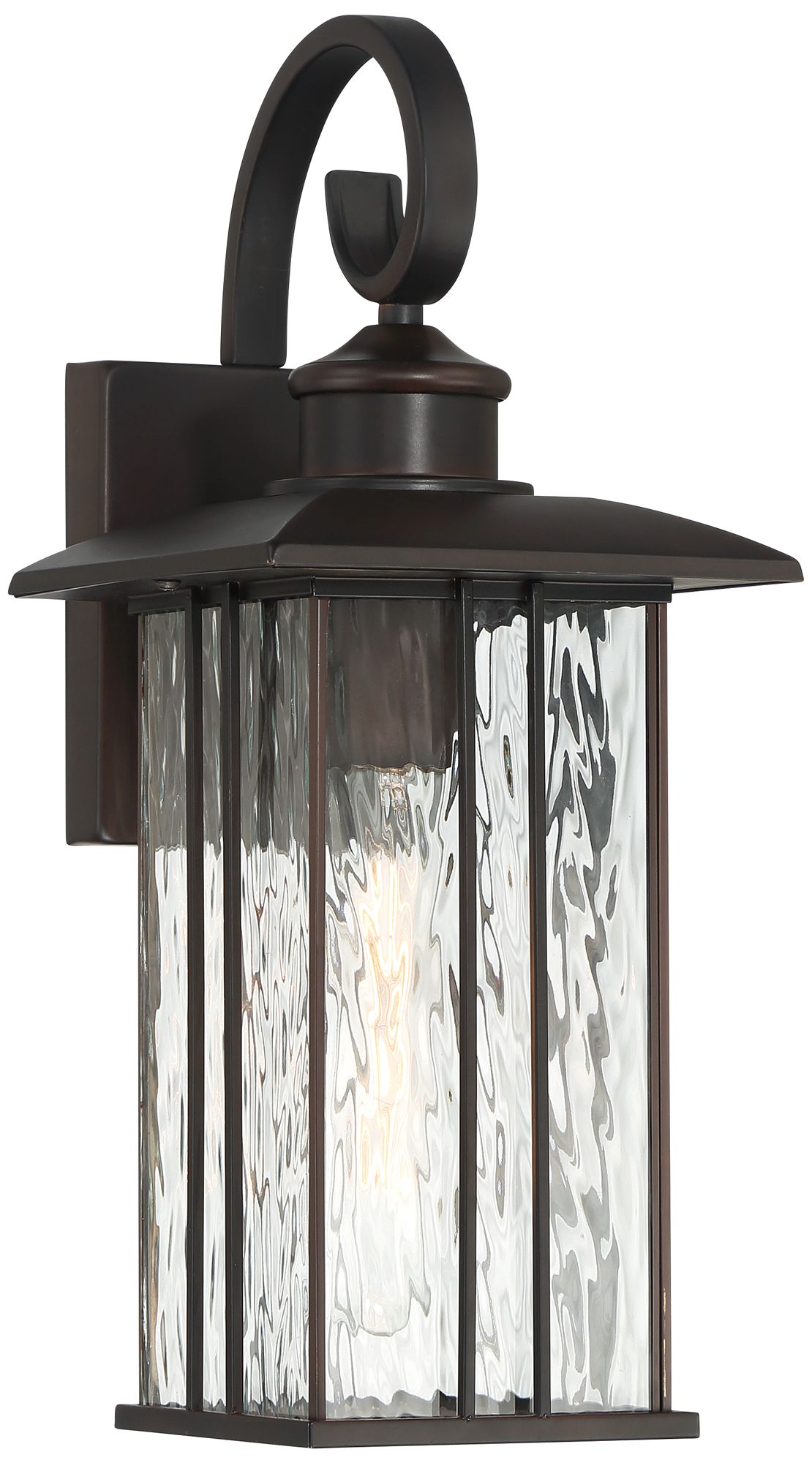 Image 2 Franklin Iron Works Deaver 17" Bronze Lantern Outdoor Wall Light