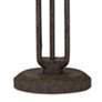 Franklin Iron Works Dome Glass Industrial Table Lamp with USB Cord Dimmer