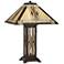 Franklin Iron Works Drake Mission Tiffany-Style Nightlight Table Lamp