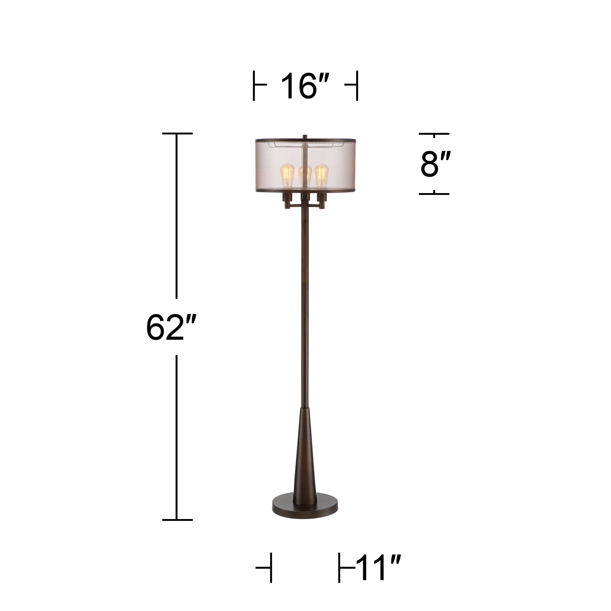 franklin iron works durango floor lamp with edison bulbs