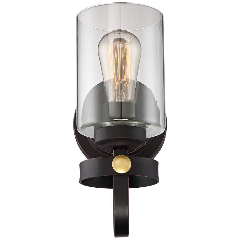 Image 4 Franklin Iron Works Eagleton 12" Oil-Rubbed Bronze LED Wall Sconce more views
