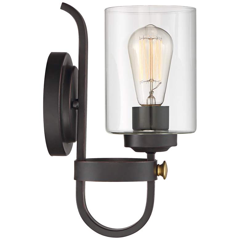 Image 6 Franklin Iron Works Eagleton 12" Oil-Rubbed Bronze LED Wall Sconce more views
