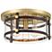 Franklin Iron Works Eagleton 15 1/2" Gold and Bronze Ceiling Light