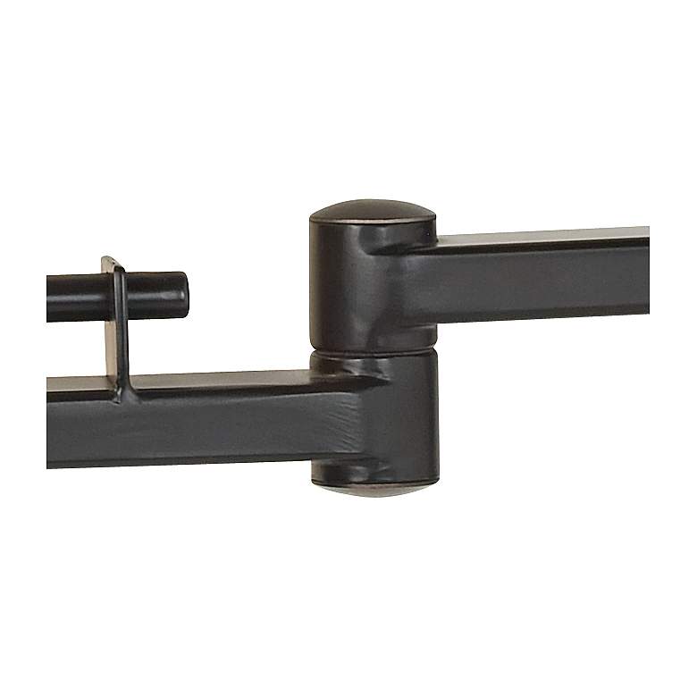 Image 6 Franklin Iron Works Easley 15" Bronze Plug-In Swing Arm Wall Lamp more views