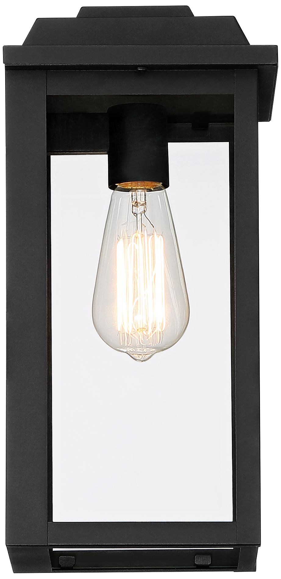 Image 6 Franklin Iron Works Eastcrest 14"H Textured Black Outdoor Wall Light more views