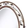 Thumbnail3 of Franklin Iron Works Eden Park 34" x 24" Bronze Oval Wall Mirror more views