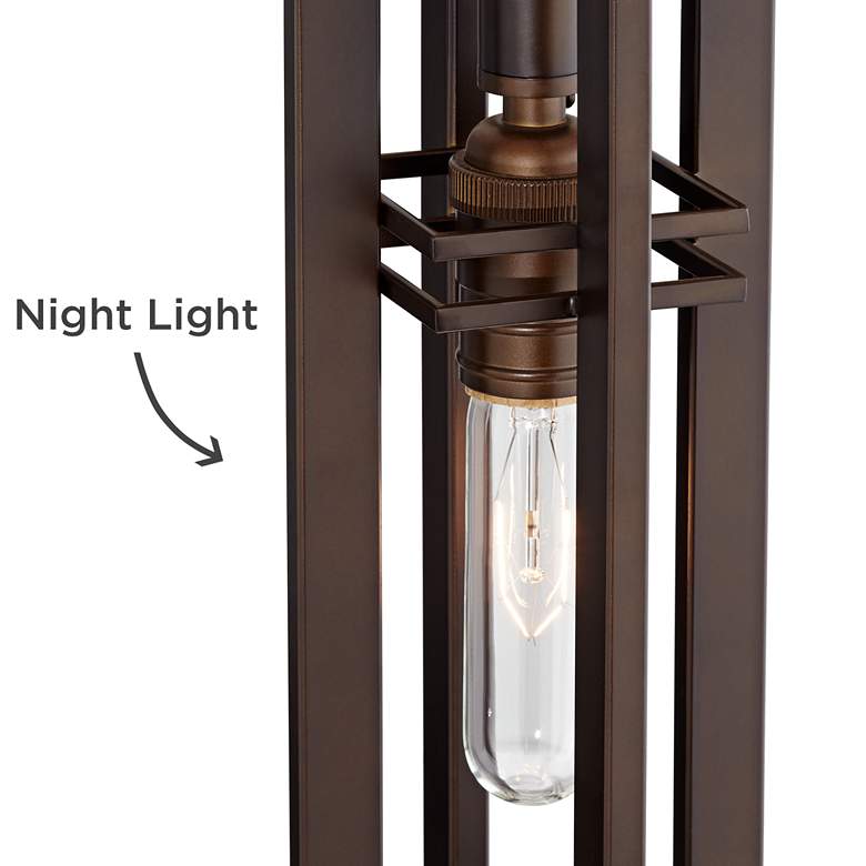 Image 6 Franklin Iron Works Elias 28" Bronze Table Lamp with Night Light more views