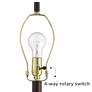 5_Franklin Iron Works Elias 65 1/2 Farmhouse Floor Lamp with Night Light more views