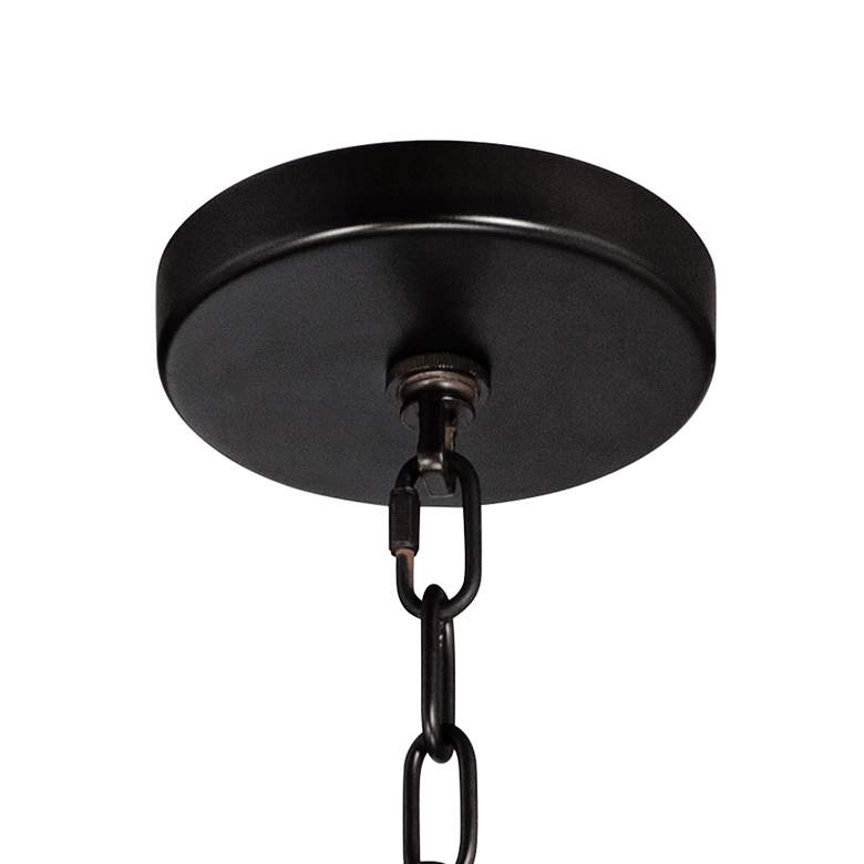 Image 5 Franklin Iron Works Ellery 24 3/4" Bronze Sphere 5-Light LED Pendant more views