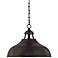 Franklin Iron Works Essex 16" Dyed Bronze Metal Rustic Pendant Light