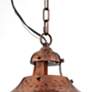 Franklin Iron Works Essex 16" Wide Dyed Copper Metal Pendant Light