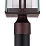 Thumbnail4 of Franklin Iron Works Fallbrook 15 3/4" High Bronze Outdoor Post Light more views