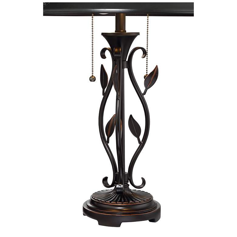 Image 4 Franklin Iron Works Feuille 23 3/4 inch Leaf Vine Mica Shade Table Lamp more views