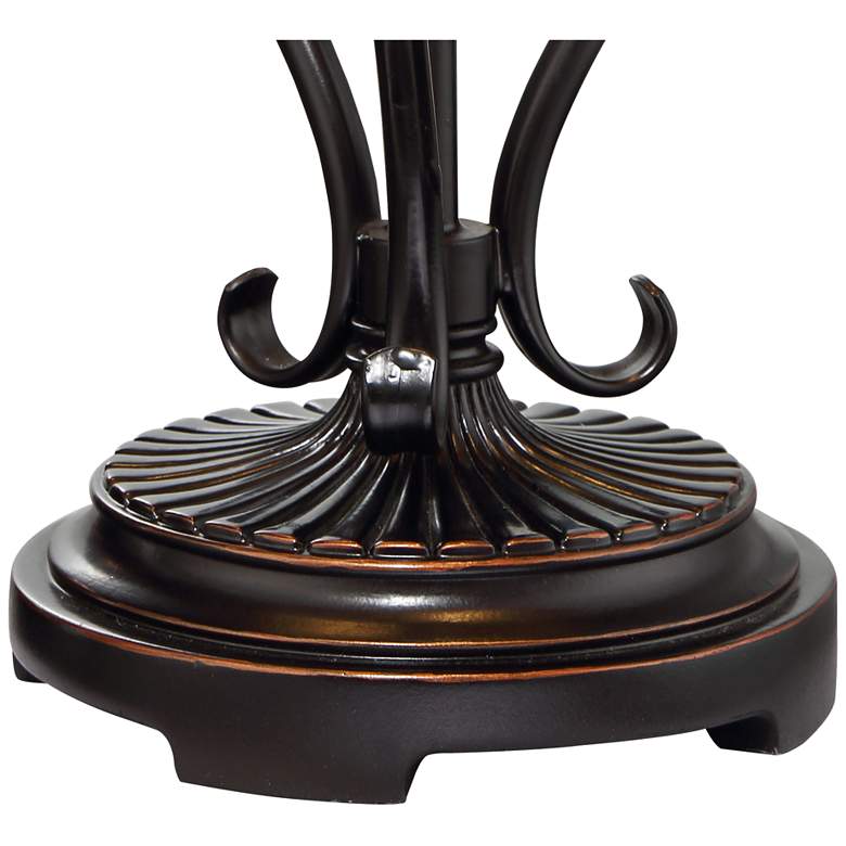 Image 5 Franklin Iron Works Feuille 23 3/4" Leaf Vine Mica Shade Table Lamp more views
