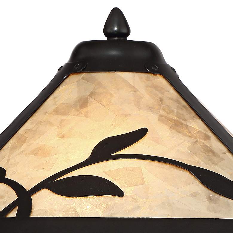 Image 6 Franklin Iron Works Feuille 23 3/4 inch Leaf Vine Mica Shade Table Lamp more views