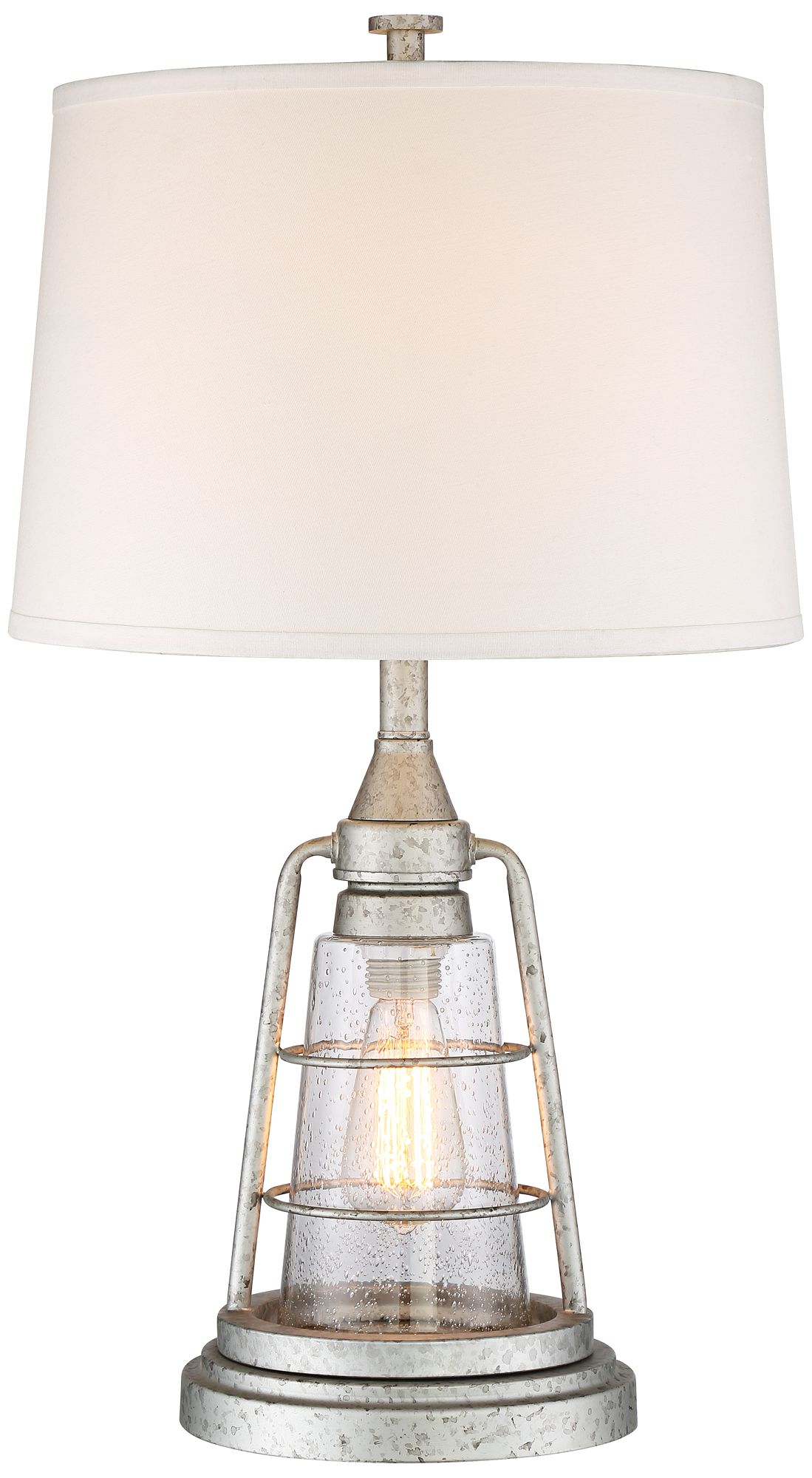 Galvanized metal best sale table lamp